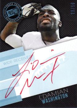 2014 Press Pass - Autographs Blue Red Ink #PPS-LW L'Damian Washington Front