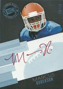 2014 Press Pass - Autographs Blue Red Ink #PPS-MR Marcus Roberson Front