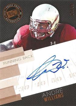 2014 Press Pass - Autographs Bronze #PPS-AW Andre Williams Front
