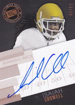 2014 Press Pass - Autographs Bronze #PPS-IC Isaiah Crowell Front