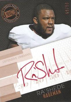 2014 Press Pass - Autographs Bronze Red Ink #PPS-RHA Ra'Shede Hageman Front