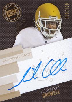 2014 Press Pass - Autographs Gold #PPS-IC Isaiah Crowell Front