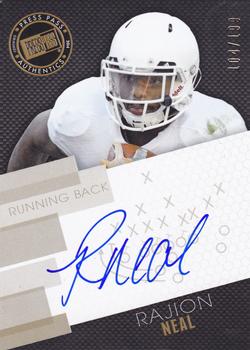 2014 Press Pass - Autographs Gold #PPS-RN Rajion Neal Front