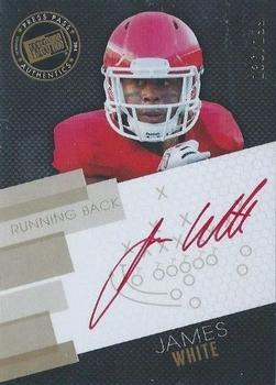 2014 Press Pass - Autographs Gold Red Ink #PPS-JW James White Front