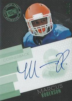 2014 Press Pass - Autographs Green #PPS-MR Marcus Roberson Front