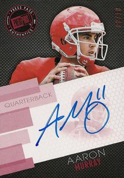 2014 Press Pass - Autographs Red #PPS-AMU Aaron Murray Front