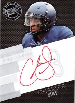 2014 Press Pass - Autographs Silver Red Ink #PPS-CS Charles Sims Front