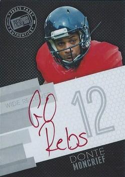 2014 Press Pass - Autographs Silver Red Ink #PPS-DM Donte Moncrief Front