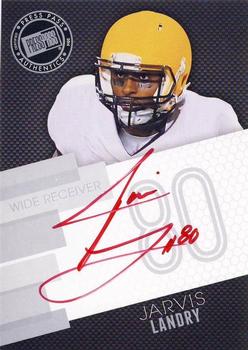 2014 Press Pass - Autographs Silver Red Ink #PPS-JL Jarvis Landry Front