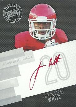 2014 Press Pass - Autographs Silver Red Ink #PPS-JW James White Front