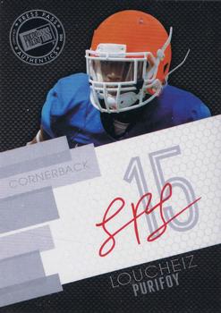 2014 Press Pass - Autographs Silver Red Ink #PPS-LP Loucheiz Purifoy Front