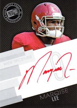 2014 Press Pass - Autographs Silver Red Ink #PPS-ML Marqise Lee Front