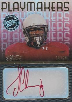 2014 Press Pass - Playmakers Autographs Gold Red Ink #JC Jadeveon Clowney Front