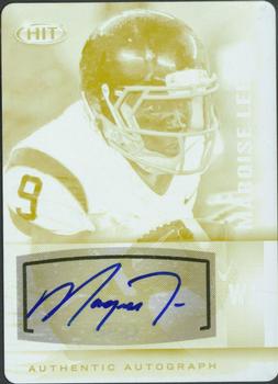 2014 SAGE HIT - Autographs Printing Plates Yellow #A9 Marqise Lee Front