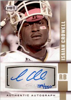 2014 SAGE HIT - Autographs Gold #A41 Isaiah Crowell Front