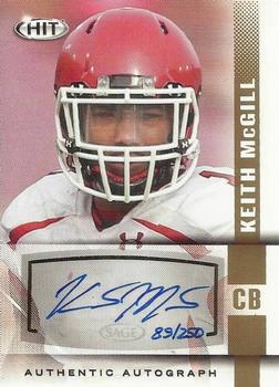 2014 SAGE HIT - Autographs Gold #A119 Keith McGill Front