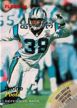 1996 Fleer Shell FACT #69 Tyrone Poole Front