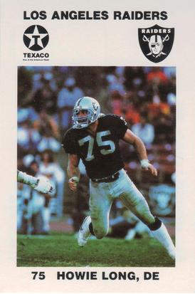1988 Los Angeles Raiders Police #11 Howie Long Front