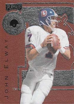1996 Playoff Leatherbound #2 John Elway Front