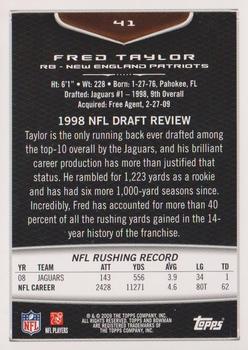 2009 Bowman Draft Picks #41 Fred Taylor Back