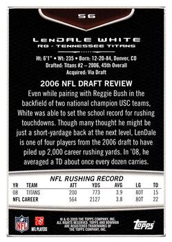 2009 Bowman Draft Picks #56 LenDale White Back