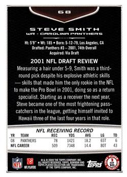 2009 Bowman Draft Picks #68 Steve Smith Back