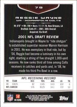 2009 Bowman Draft Picks #79 Reggie Wayne Back