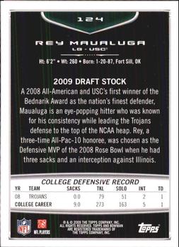 2009 Bowman Draft Picks #124 Rey Maualuga Back