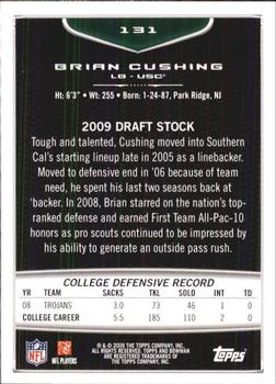 2009 Bowman Draft Picks #131 Brian Cushing Back