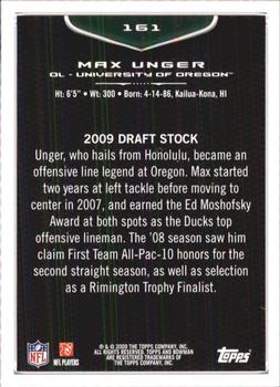 2009 Bowman Draft Picks #161 Max Unger Back