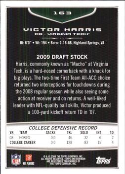 2009 Bowman Draft Picks #163 Victor Harris Back