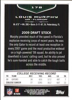 2009 Bowman Draft Picks #178 Louis Murphy Back