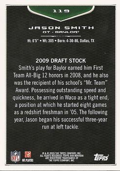 2009 Bowman Draft Picks #119 Jason Smith Back