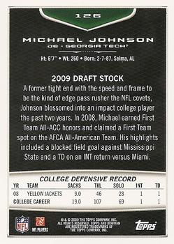 2009 Bowman Draft Picks #126 Michael Johnson Back