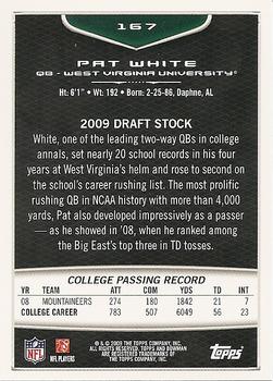 2009 Bowman Draft Picks #167 Pat White Back