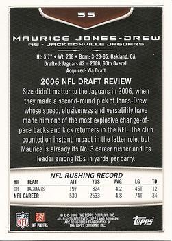 2009 Bowman Draft Picks #55 Maurice Jones-Drew Back