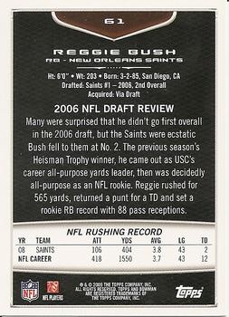2009 Bowman Draft Picks #61 Reggie Bush Back