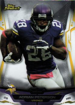 2014 Finest #1 Adrian Peterson Front