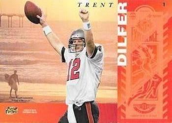 1998 Playoff Super Bowl Card Show #1 Trent Dilfer Back