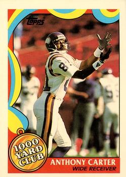 1989 Topps - 1000 Yard Club #7 Anthony Carter Front