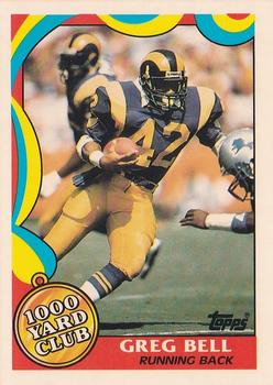 1989 Topps - 1000 Yard Club #8 Greg Bell Front