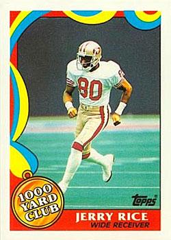 1989 Topps - 1000 Yard Club #5 Jerry Rice Front