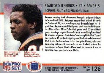 1990-91 Pro Set Super Bowl XXV Silver Anniversary Commemorative #126 Stanford Jennings Back