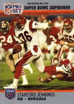 1990-91 Pro Set Super Bowl XXV Silver Anniversary Commemorative #126 Stanford Jennings Front