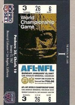1990-91 Pro Set Super Bowl XXV Silver Anniversary Commemorative #1 SB I Ticket Front