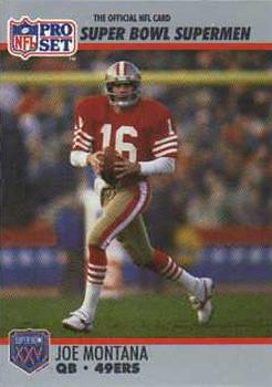 1990-91 Pro Set Super Bowl XXV Silver Anniversary Commemorative #33 Joe Montana Front