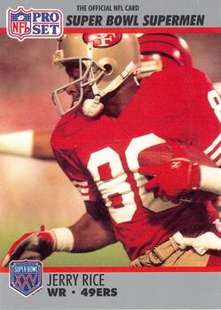 1990-91 Pro Set Super Bowl XXV Silver Anniversary Commemorative #48 Jerry Rice Front