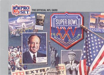 1990-91 Pro Set Super Bowl XXV Silver Anniversary Commemorative #1 SB XXV Puzzle 1 Front