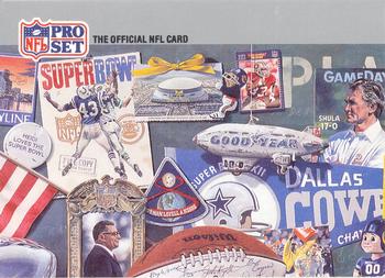1990-91 Pro Set Super Bowl XXV Silver Anniversary Commemorative #2 SB XXV Puzzle 2 Front