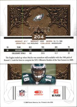 2009 Donruss Classics #204 Jeremy Maclin Back